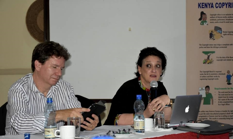 Carole Croella (right) says there are too few experts trained on how to collect data in Africa. Photo: KECOBO