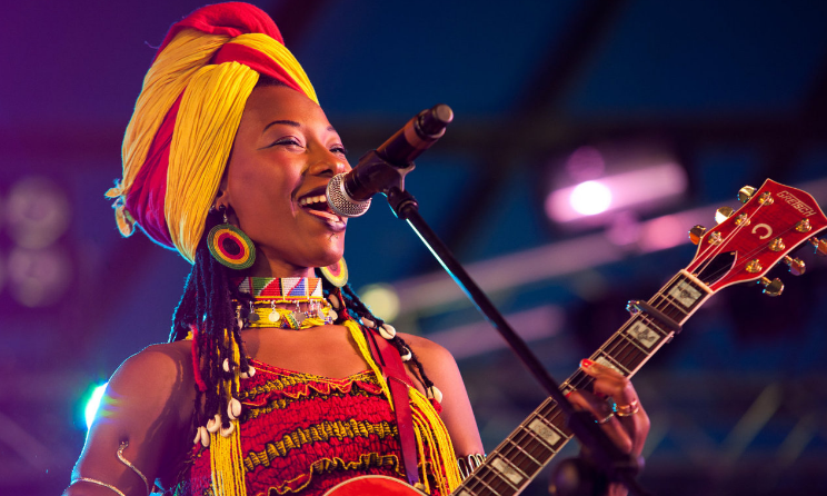 Malian singer and guitarist Fatoumata Diawara.