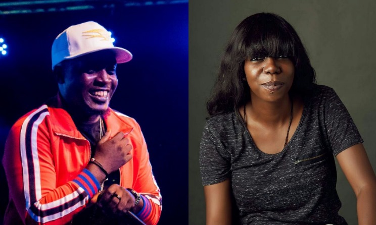 MI Abaga feted the artist manager Osagie Osarenkhoe during a performance. Photo: Dondohndawa