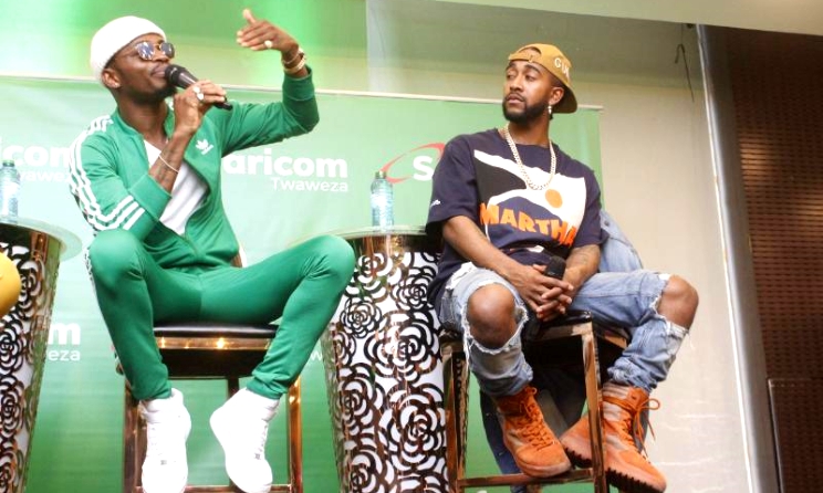 Diamond Platnumz had American singer Omarion as guest artist during his album launch in Nairobi, Kenya.