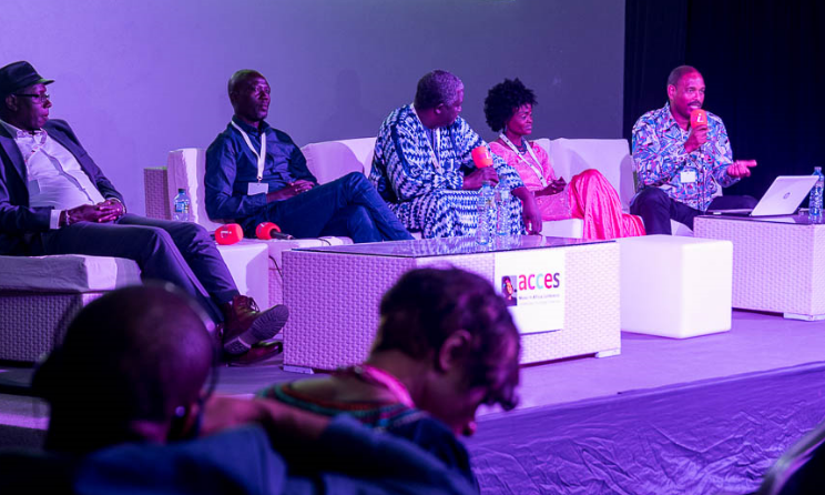 A panel discussion at last year's ACCES conference in Dakar, Senegal.