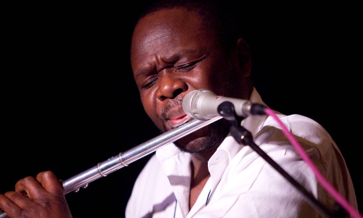 Samite Mulondo uses music and theatre to tell his stories. Photo: The Tribune