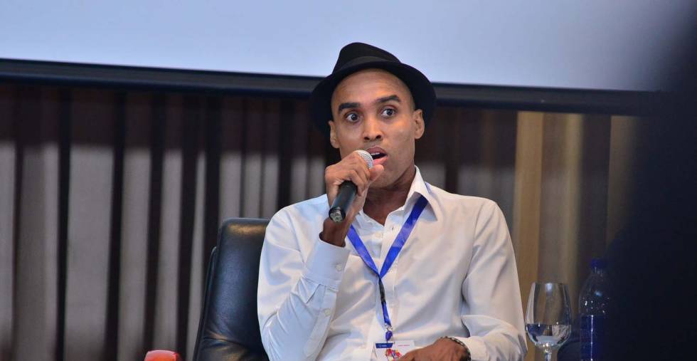 Le chanteur nigérian Adé Bantu, un des panelistes pendant le Midem African Forum à Lagos (Nigéria, 06 avril). Source: pulse.ng