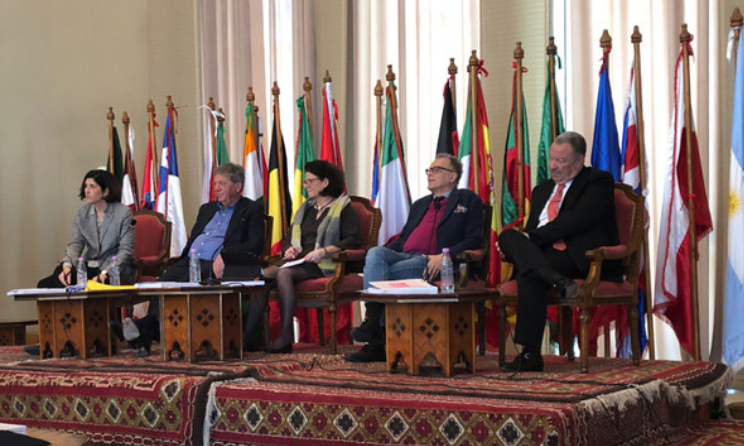 A panel discussion at the Algiers Creativity Fair focused on private copying systems. Photo: CISAC