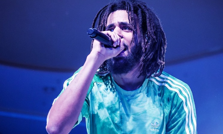 J. Cole performing in Lagos. Photo: CL