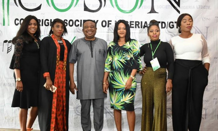 Tony Okoroji, centre, is involved in a dispute over the leadership of COSON. Photo: Twitter