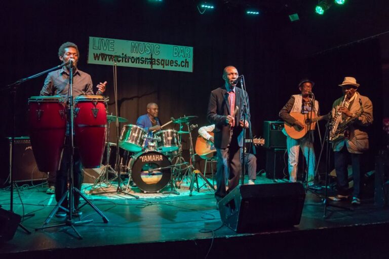 Le groupe congolais Bakolo Music International lors d'un concert en Suisse. (Photo) : page Facebook officielle Bakolo Music International.