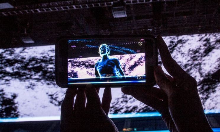 The U2 Experience app uses augmented reality to add an extra element to the band's live shows.