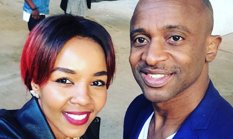 South African artists Busisiwe 'Cici' Twala and Arthur Mafokate.