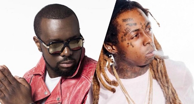 Maître Gims et le rappeur américain Lil Wayne ont collaboré sur le clip "Corazon". Photomontage.