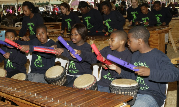 Pupils at the 2012 International Marimba and Steelpan Festival.