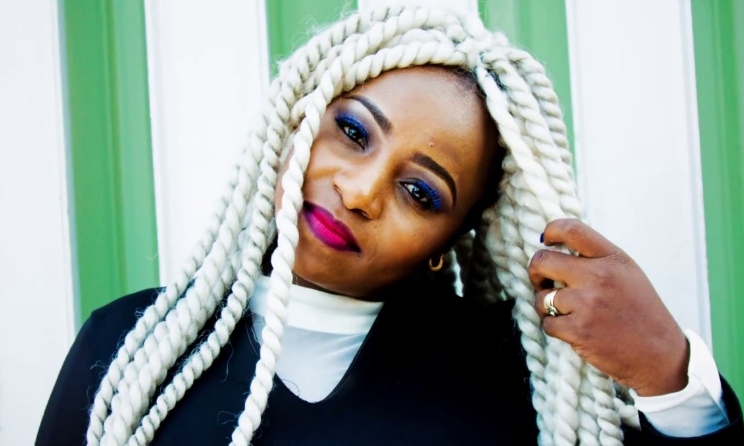 Sandra Ndebele chanted pro-Emmerson Mnangagwa slogans at a ZANU-PF rally in June.