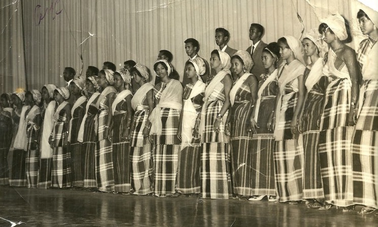 Mogadishu’s Waaberi Theatre Troupe back in the 1970s when Somalia was a cultural hub. Photo: Ostinato Records