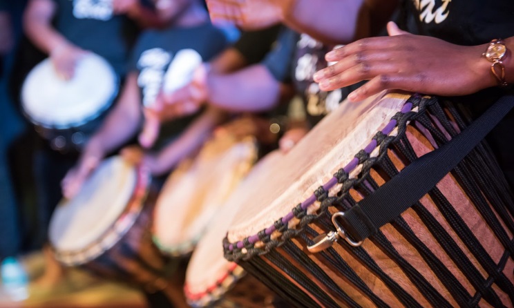 The german organisation has donated 10 djembes to HOTA.