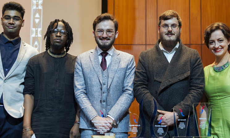 Riley Giandhari, Ndabo Zulu, Conrad Asman, Andrew Hoole and Lise Morrison.