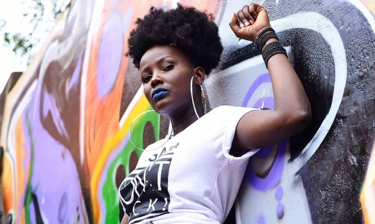 Ugandan singer Sandra Nankoma has experienced discrimination for her dark complexion. Photo: DesignHubKla