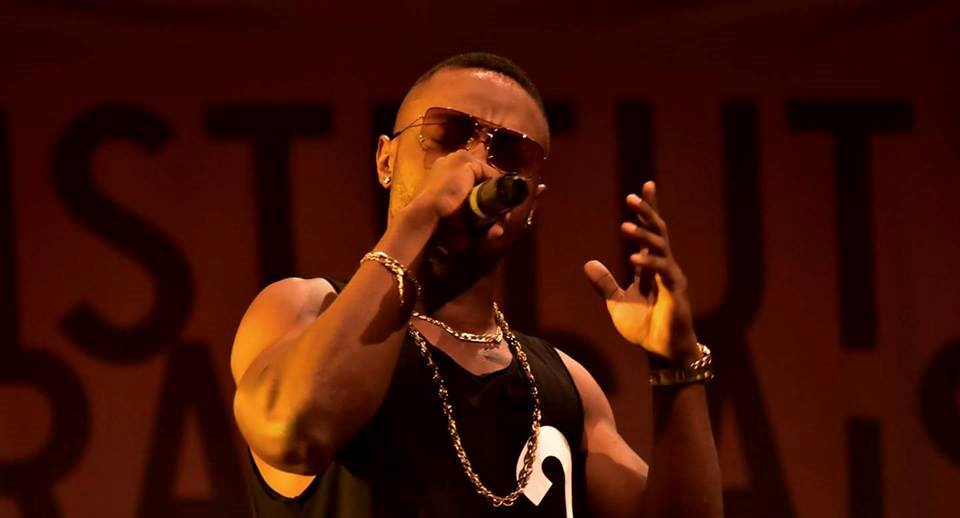 Le rappeur engagé Bob Elvis lors d'un concert à Kinshasa. (Photo) : Bob Elvis/Facebook.