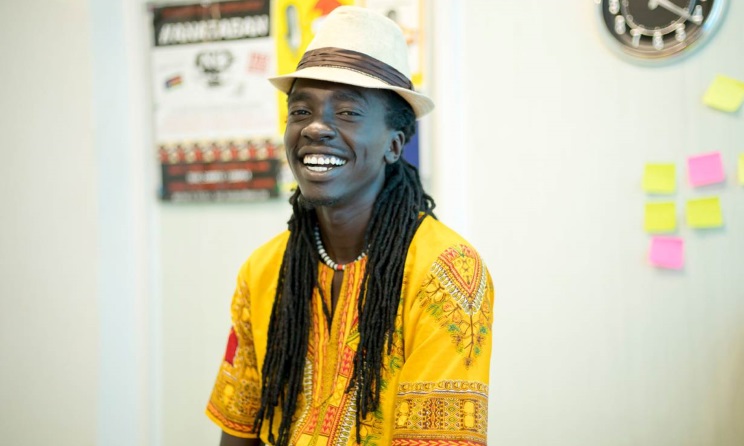 South Sudanese musician and peace advocate Manasseh Mathiang.