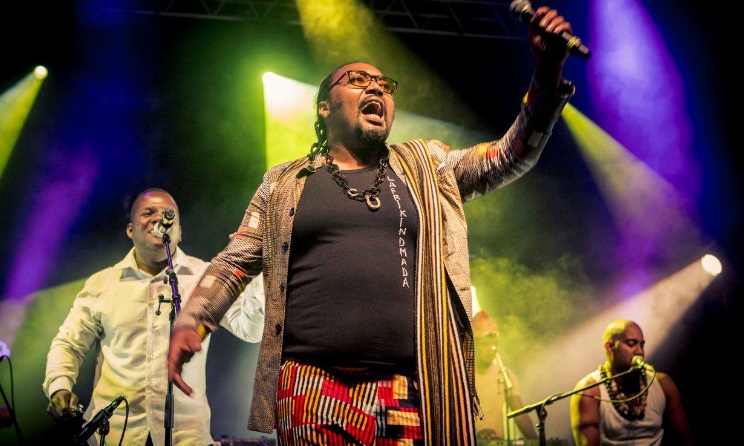 Reunion Island artist Olivier Araste performing at the 2018 edition of IOMMA.