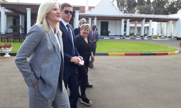 Kirsty Coventry's moments before she is sworn in as Zimbabwe's new minister of youth, sport, arts and recreation on 10 September. Photo: Twitter