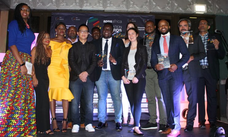 Winners of the 2017 AppsAfrica Innovation awards pose for photos