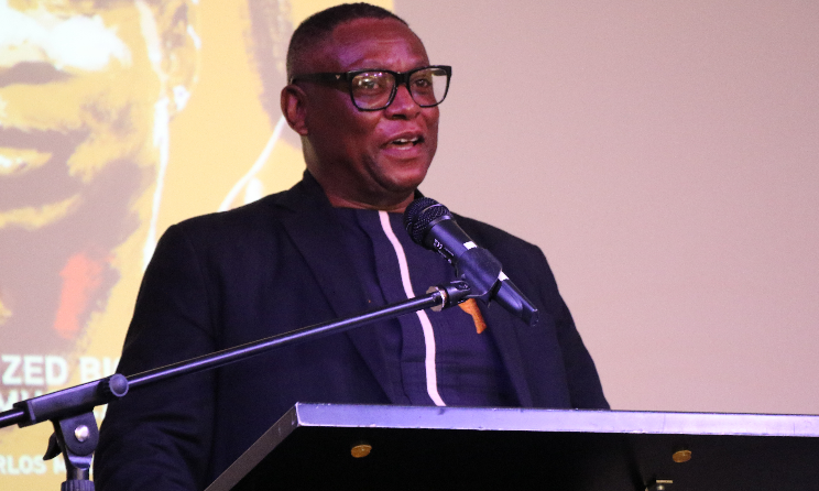 Professor Kgomotso Masemola at the Africa Musical Genius lecture in Johannesburg.