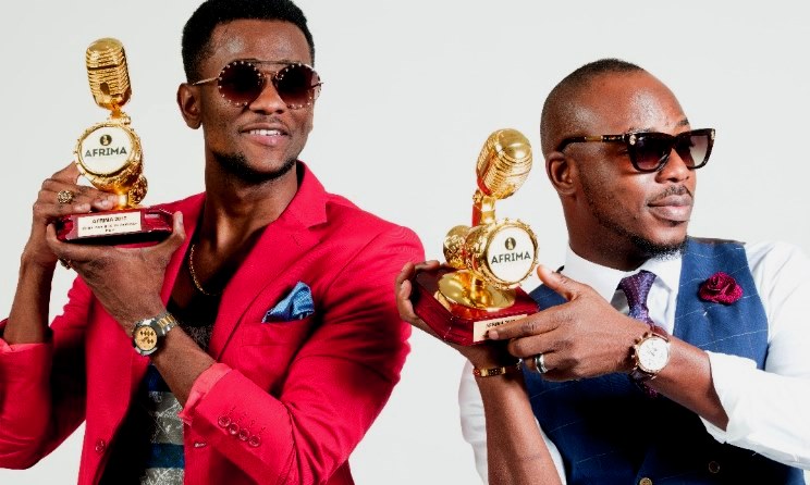 Togolese duo Toofan with AFRIMA trophy. Photo: AFRIMA