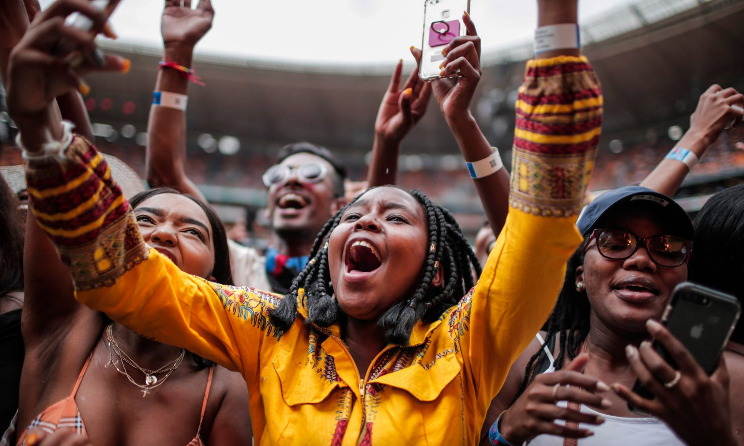 Music fans at the recently held Global Citizen festival in Johannesburg, South Africa. Photo: Global Citizen