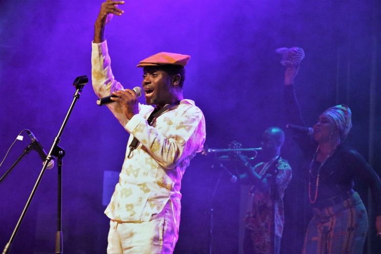 Seun Olota performing at ACCES 2018 in Nairobi, Kenya.