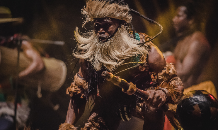 A showcasing artist at a previous WOMEX. Photo: Radoslaw Kazmierczak