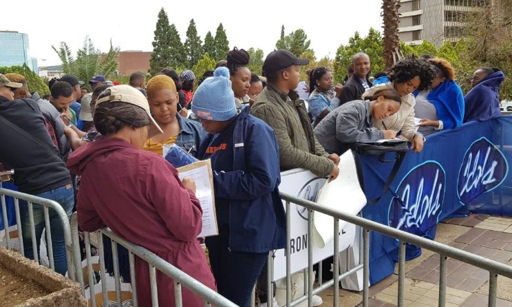 Idols SA hopefuls at the Durban audition. Photo: Facebook