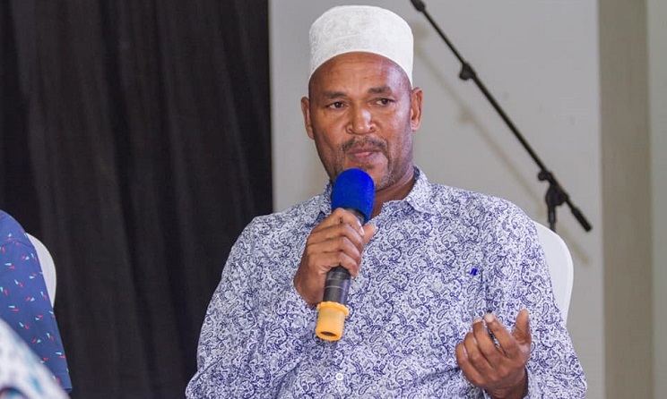 Ebrahim Hussein Poetry Prize judge Mwalimu Ali Mwalimu.