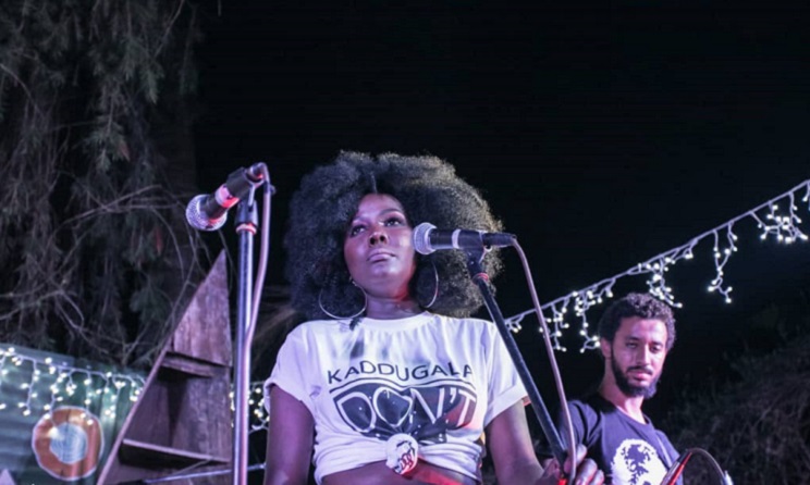 Afro-fusion singer Sandra Nankoma during YAEP's fifth birthday celebration in Kampala. Photos: Pics: Kibuuka Oscar/Khasim265