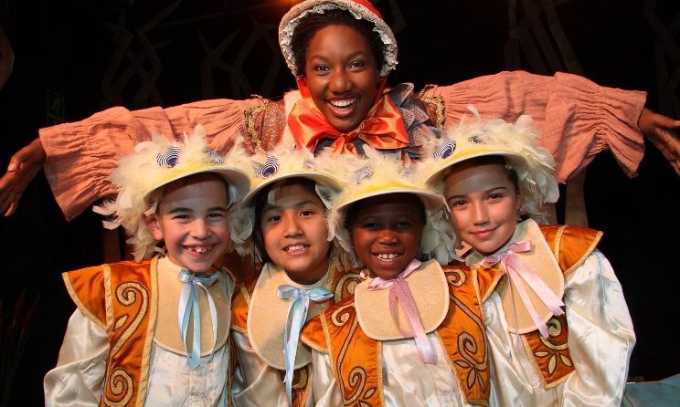 Children pause for a picture after performing the Honk! JR musical at the National Children’s Theatre. Photo: Facebook