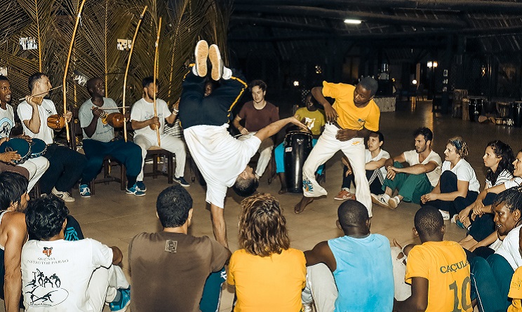 A traditional capoeira roda at Tadawazi festival in Diani last year.