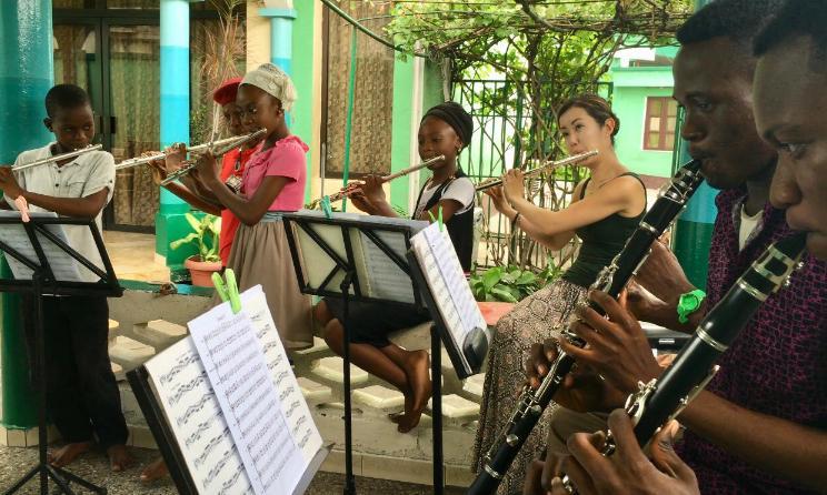 Music Beyond is a non profit organisation that teaches classical music in DRC.