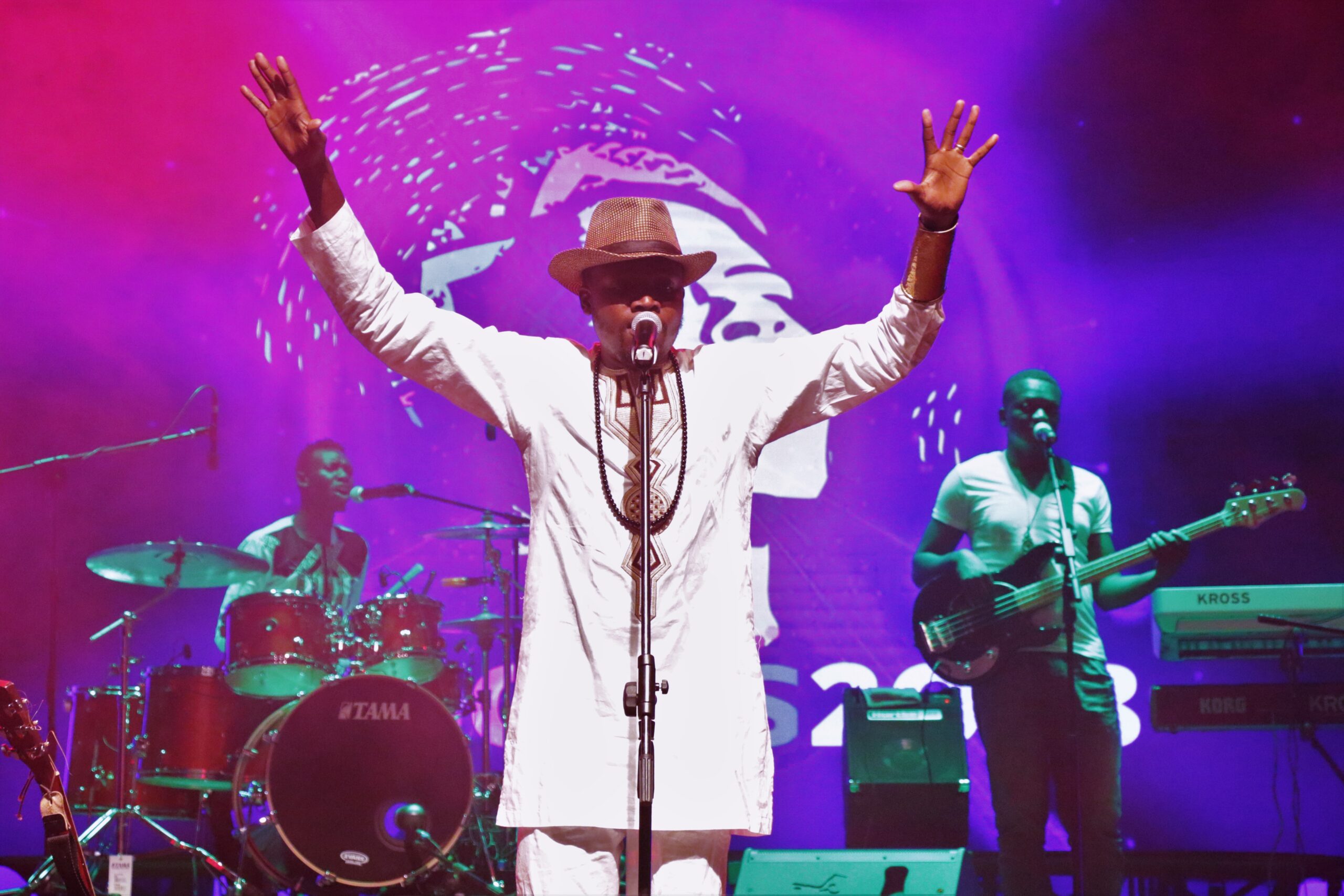 Kenyan musician Winyo performing live at the 2018 ACCES music conference in Nairobi. Photo: Music In Africa