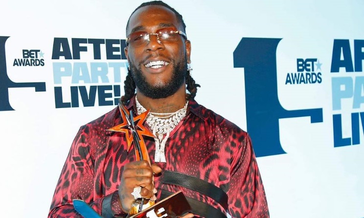 Nigerian artist Burna Boy won the Best International Act Award. Photo: Facebook
