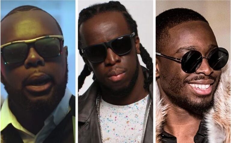 Gims, Youssoupha et Dadju (Photomontage).