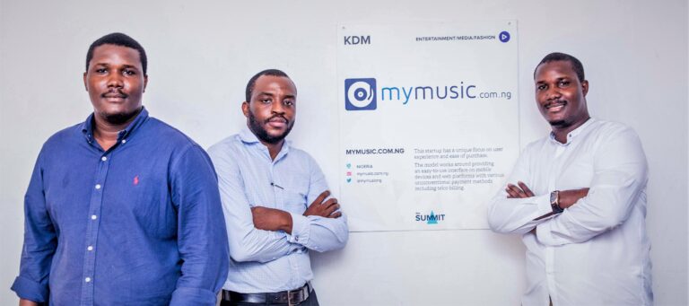 Founders of MyMusic.com.ng: Dolapo Taiwo, Toga Ogunsola, Damola Taiwo. Photo: Techpoint.ng.