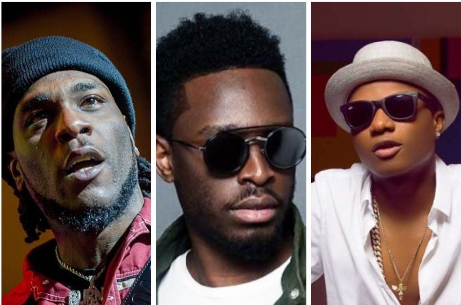 Burna Boy, Dadju et Wizkid (Photomontage).