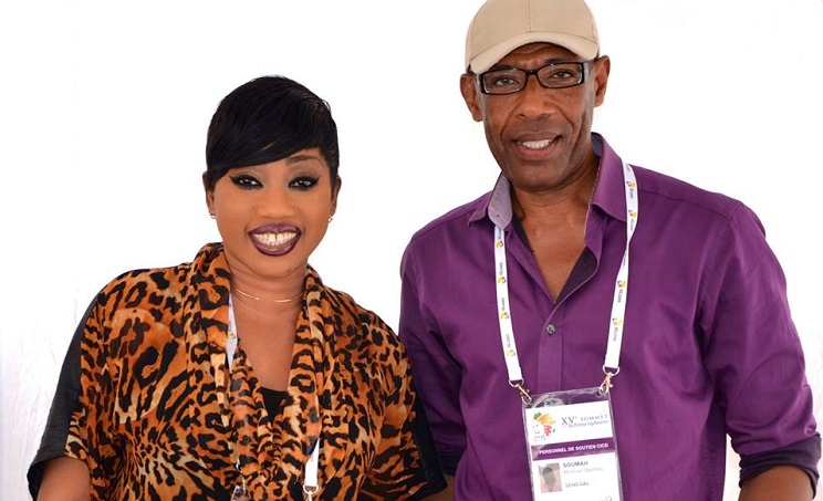 La présentatrice sénégalaise Yakham Thiam et le critique Michael Soumah (Photo) : Facebook Officiel.