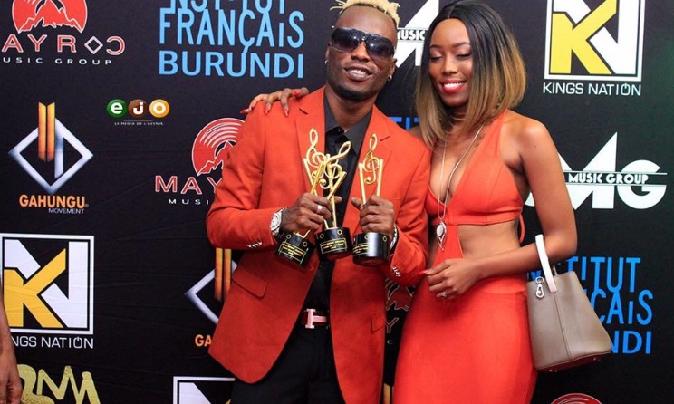Sat-B and Belle 9ice at the 2019 Buja Music Awards. Photo: Facebook