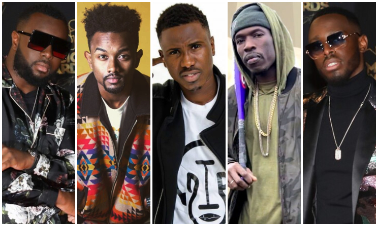 Maître Gims, Elzo Jamdong, Dip Doundou Guiss, Nitdoff et Dadju.
