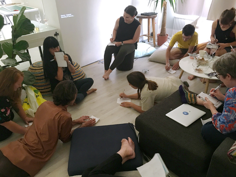 Students at the Arteles Creative Centre workshop. Photo: Arteles