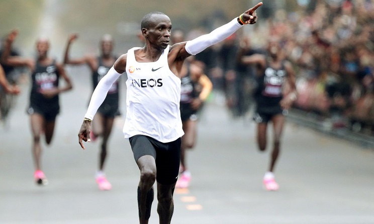 Kenyan marathon runner Eliud Kipchoge.