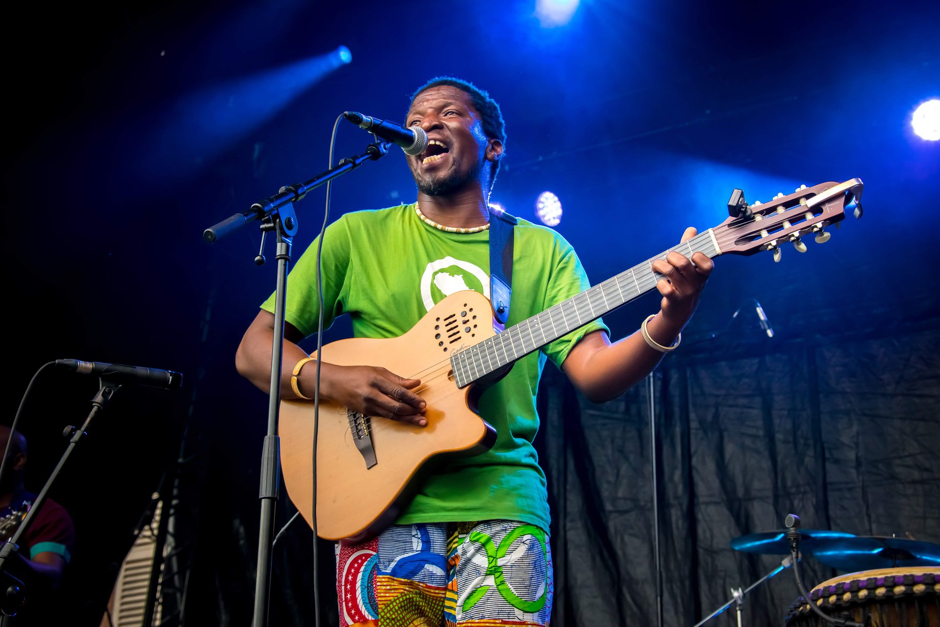 L'artiste namibien Elemotho au FIMU 2019 (Photo) : Michel Rousseau.