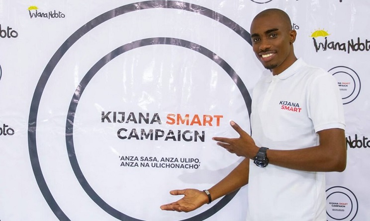Tanzanian rapper Kala Jeremiah at the media launch of the Kijana Smart campaign. Photo: Facebook