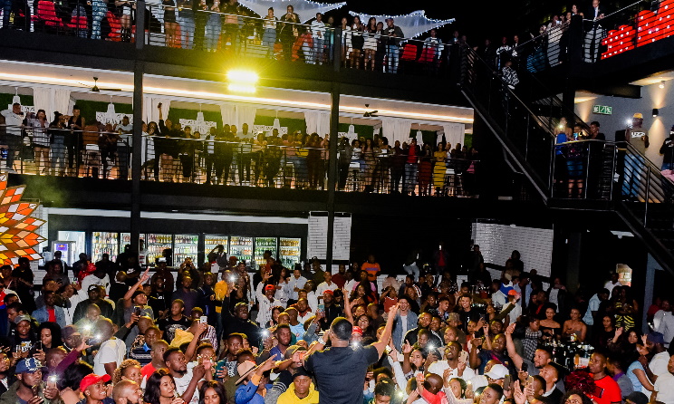 Cassper Nyovest performing at Propaganda.