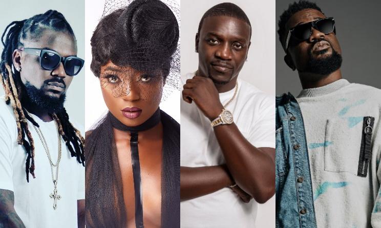 Samini, Efya, Akon et Sarkodie.